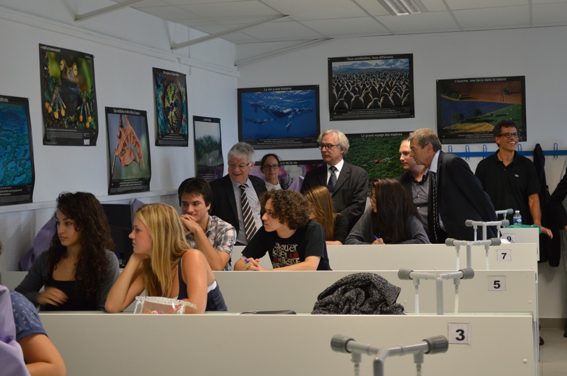 Seatcher Télésciences | Point Presse du 8 octobre 2014 au Lycée Rouvière de Toulon, en présence des partenaires du projet